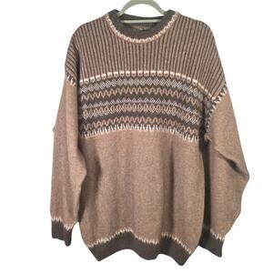 Merino Mink Men’s XL Brown Possum Merino Wool Sweater – New Zealand